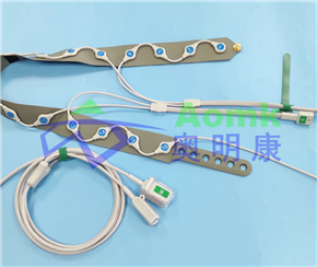 胸部電阻抗斷層肺成像（EIT）17導(dǎo)按扣線 / EIT硅膠電極